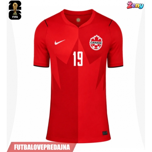 Lacne Ženy Futbalové dres Kanada Alphonso Davies #19 MS 2026 Krátky Rukáv - Domáci
